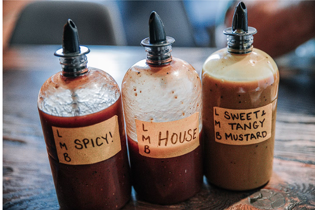 sauce bottles